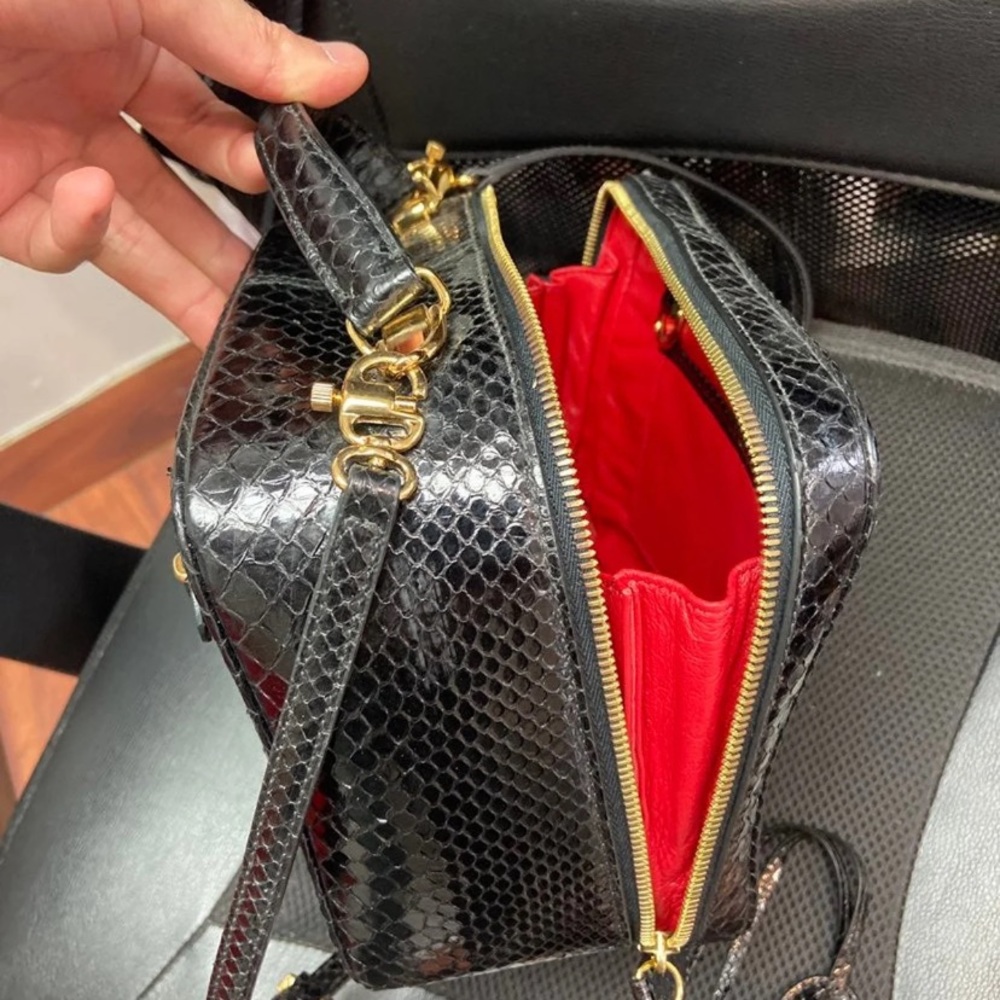 Mark Cross Laura Python HandBag - Picture 9 of 12